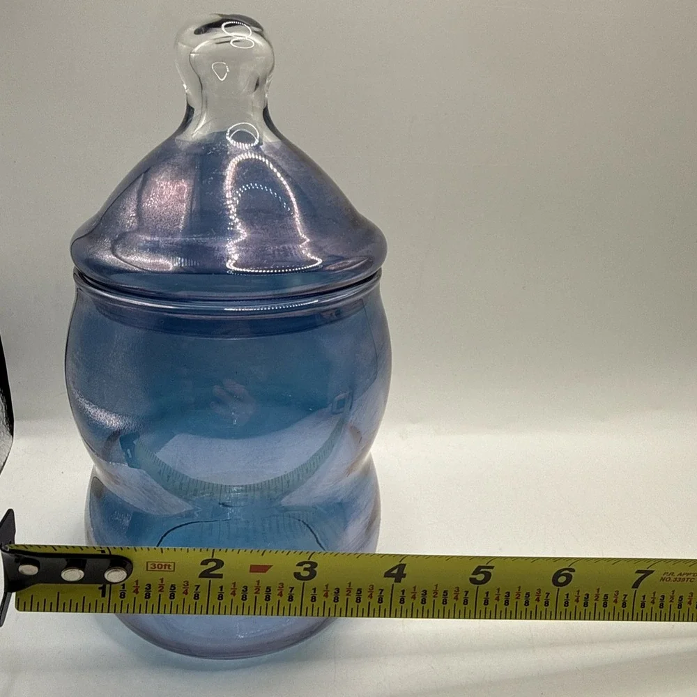 West Virginia Glass Co. blue luster